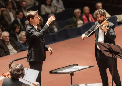 Leading the Solistes Europeens Luxembourg in the Philharmonie, with the Labeque sisters