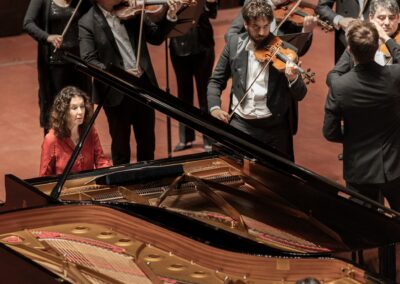 Leading the Solistes Europeens Luxembourg in the Philharmonie, with the Labeque sisters